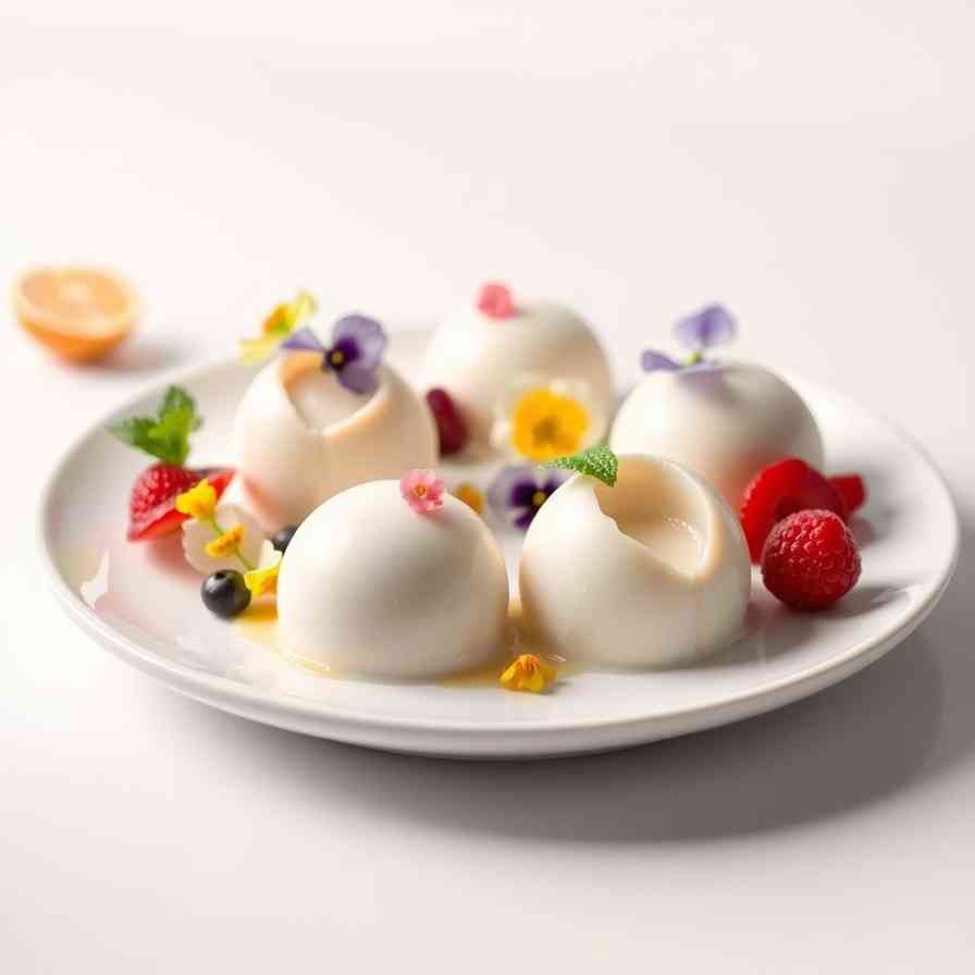 Molecular Gastronomy - Spherified Panna Cotta Recipe